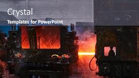  Presentation with bloom - Slide deck consisting of hot-square-steel-bloom background and a gray colored foreground