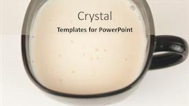  Presentation with milkshake - Audience pleasing slide deck consisting of hot-strawberry-milkshake-with-yogurt backdrop and a lemonade colored foreground