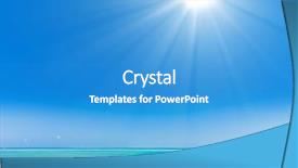  Presentation with art seascape nature sea - Slides featuring hot sun - warm sea paradise beach seascape background and a  colored foreground