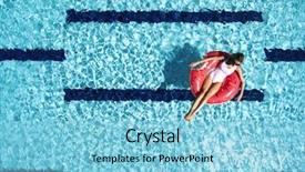  Presentation with summer holiday - Presentation theme with hot sunny day summer background and a light blue colored foreground