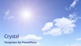  Presentation with heat - Cool new presentation with hot sunny days - heat backdrop and a sky blue colored foreground
