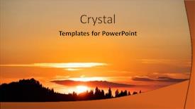  Presentation with climate change - PPT layouts having hot-sunset-in-the-summer background and a coral colored foreground