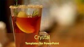  Presentation with hot tea - Presentation theme consisting of hot-tea-drink-warming-cinnamon background and a tawny brown colored foreground