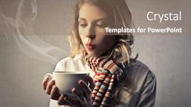  Presentation with hot tea - Colorful slides enhanced with hot tea backdrop and a coral colored foreground