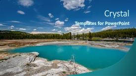  Presentation with biscuit - Audience pleasing PPT layouts consisting of hot thermal spring black opal pool in yellowstone national park biscuit basin area wyoming usa backdrop and a ocean colored foreground