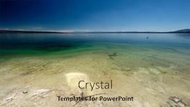  Presentation with hot spring - Amazing presentation design having hot-thermal-spring-in-yellowstone backdrop and a coral colored foreground