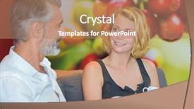  Presentation with beverage - Amazing theme having hot topic - cup of beverage backdrop and a coral colored foreground