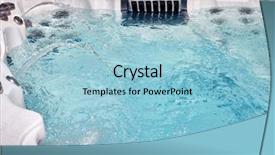  Presentation with hot tub - PPT layouts consisting of hot tub background and a light blue colored foreground