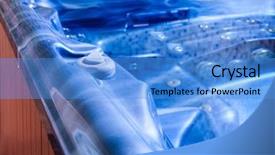  Presentation with tub - PPT layouts with hot tub background and a teal colored foreground