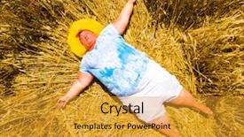  Presentation with heat stroke - Slide set featuring hot weather travel insurance theme background and a gold colored foreground