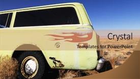  Presentation with flames - Colorful PPT theme enhanced with hot wheel cars - car with red flames painted backdrop and a coral colored foreground