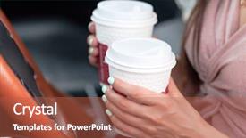  Presentation with paper cups - Presentation enhanced with hot wheel cars - closeup shot of hands background and a red colored foreground