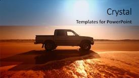  Presentation with coast - Beautiful presentation design featuring hot wheel cars - go by car to ocean backdrop and a light blue colored foreground