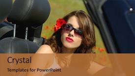  Presentation with girl scouts explorer summer - Cool new presentation with hot wheel cars - sexy summer girl in car backdrop and a red colored foreground