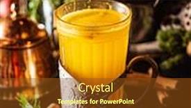  Presentation with hot tea - Beautiful slides featuring hot-winter-tea-with-fresh backdrop and a tawny brown colored foreground