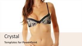  Presentation with sexy - Colorful theme enhanced with hot woman - sexy lady in lingerie isolated backdrop and a coral colored foreground