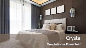  Presentation with bedroom modern - Theme consisting of hotel - design and decoration of modern background and a violet colored foreground