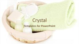  Presentation with hotel amenities - Audience pleasing PPT theme consisting of jotter - photo of the open varicolored backdrop and a mint green colored foreground.