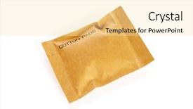  Presentation with hotel amenities - Presentation theme enhanced with hotel amenities kit on white background and a blonde colored foreground