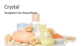  Presentation with hotel amenities - Presentation design enhanced with hotel amenities kit on white background background and a white colored foreground