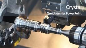  Presentation with keys - PPT theme having hotel bronze keys with room background and a dark gray colored foreground