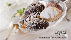  Presentation with tea variety - Audience pleasing theme consisting of central park new york city bow bridge backdrop and a gray colored foreground