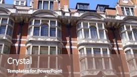  Presentation with apartments - PPT theme with hotel english - expensive london apartments background and a violet colored foreground