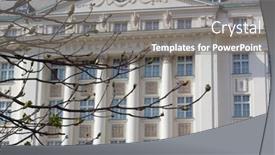  Presentation with croatia zagreb - Audience pleasing presentation theme consisting of hotel-esplanade-in-zagreb-croatia backdrop and a gray colored foreground