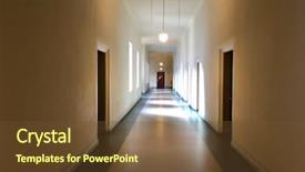  Presentation with shining - Theme enhanced with hotel facilities - long corridor with sunlight shining background and a tawny brown colored foreground