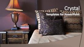  Presentation with interior design - Beautiful presentation theme featuring hotel furniture - beautiful bedroom interior design backdrop and a tawny brown colored foreground