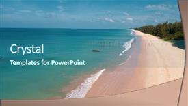  Presentation with coral reefs blue water beautiful sky - Beautiful slide deck featuring hotel gratuit - aerial drone view of beautiful backdrop and a ocean colored foreground