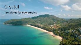  Presentation with green travel - Amazing PPT layouts having hotel gratuit - aerial drone view of beautiful backdrop and a light blue colored foreground