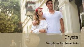  Presentation with old couple walking - Audience pleasing slide deck consisting of hotel gratuit - young happy couple having backdrop and a coral colored foreground