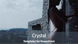  Presentation with christmas bikini - Cool new PPT theme with hotel gratuit - young pretty woman in bikini backdrop and a ocean colored foreground