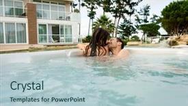  Presentation with hot tub - Cool new presentation with hotel inside a hot-tub backdrop and a lemonade colored foreground