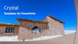  Presentation with salt - Presentation theme enhanced with hotel-is-built-from-salt background and a dark gray colored foreground