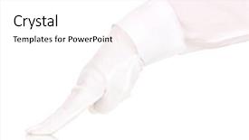  Presentation with cleanliness - Slide deck enhanced with hotel management perfect background - female hand checking cleanliness isolated background and a  colored foreground