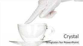  Presentation with cleanliness - Slide set consisting of hotel management perfect background - female hand checking cleanliness isolated background and a  colored foreground