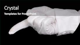  Presentation with cleanliness - Presentation theme with hotel management perfect background - female hand checking cleanliness isolated background and a  colored foreground