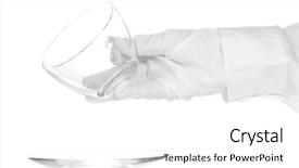  Presentation with cleanliness - PPT theme with hotel management perfect background - female hand checking cleanliness isolated background and a  colored foreground