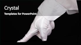  Presentation with cleanliness - Cool new presentation theme with hotel management perfect background - female hand checking cleanliness isolated backdrop and a black colored foreground