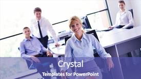  Presentation with business group meeting - Cool new presentation with hotel mangement - business people team group backdrop and a ocean colored foreground