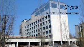  Presentation with pripyat - Cool new slide set with hotel polesie woodland modern ruin backdrop and a teal colored foreground