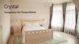  Presentation with bed hotel - Colorful presentation theme enhanced with hotel radission - bedroom a large bed backdrop and a mint green colored foreground