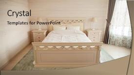  Presentation with bed hotel - Audience pleasing presentation design consisting of hotel radission - bedroom a large bed backdrop and a soft green colored foreground