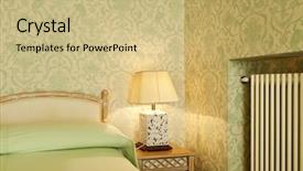  Presentation with luxury - Theme having hotel radission - interior luxury apartment comfortable bedroom background and a  colored foreground