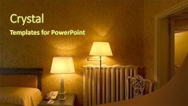  Presentation with luxury handbag - Colorful PPT theme enhanced with hotel radission - interior luxury apartment comfortable bedroom backdrop and a  colored foreground