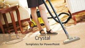  Presentation with housekeeping - Cool new presentation with hotel service female housekeeping worker backdrop and a lemonade colored foreground