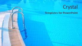  Presentation with swimming pool - Cool new PPT theme with hotel swimming pool with sunny backdrop and a  colored foreground