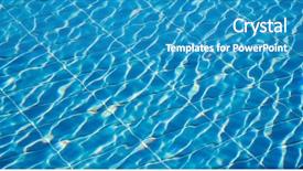  Presentation with hotel - Cool new PPT theme with hotel swimming pool with sunny backdrop and a teal colored foreground